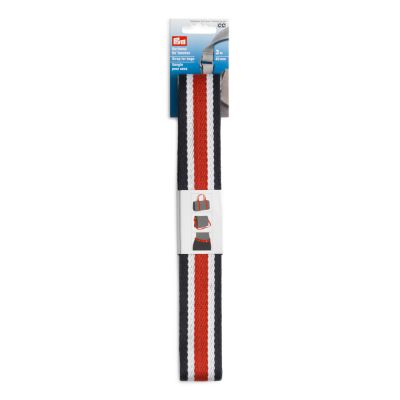 Sangle pour sacs 3 m Prym rayures Bleu blanc et rouge