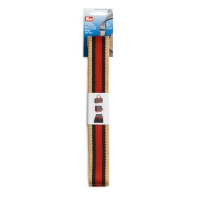 Sangle pour sacs 3 m Prym rayures Beige bleu et rouge