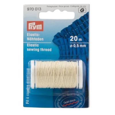 Fil à coudre élastique Prym 0,5 mm - Blanc cassé