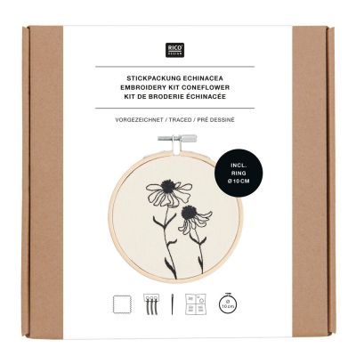 Kit Broderie Echinacée Rico Design