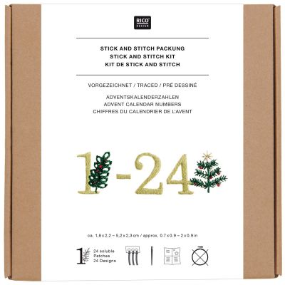 Calendrier de l&#039;Avent Stick &amp; Stitch - 24 patch - Rico Design