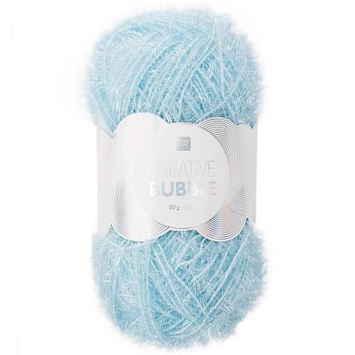 Fil à crocheter Rico Design Creative Bubble Bleu ciel