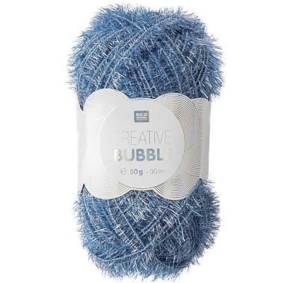 Fil à crocheter Rico Design Creative Bubble Bleu