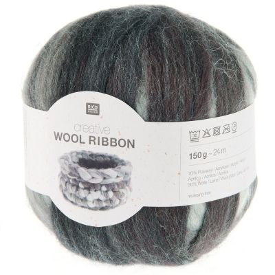 Fil Creative Wool Ribbon Rico Design Pebbles x1
