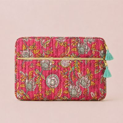 Kit Couture Craftine Pochette ordinateur Matelassé indy Fuschia