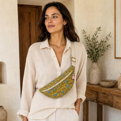 Kit Couture Craftine Sac Banane Indy Matelassé Moutarde
