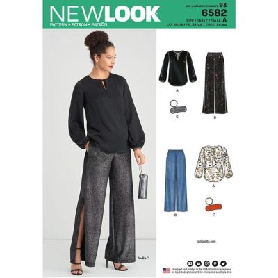 Patron New Look 6582 Pantalons &amp; Accessoires