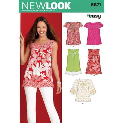 Patron New Look 6871 Haut