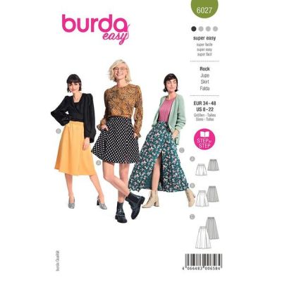 Patron Burda 6027 Jupe