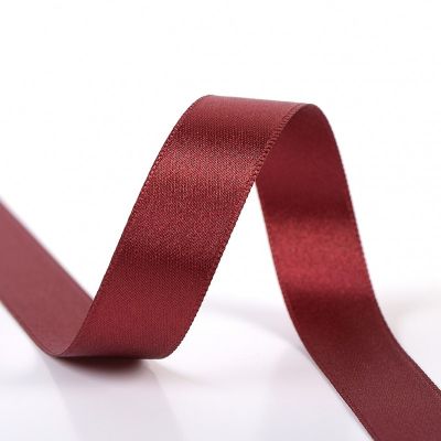 Ruban Satin double face 25 mm Framboise x1m