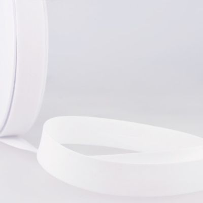 Biais replié tout textile 27 mm Blanc x1m
