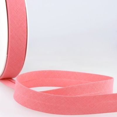 Biais replié tout textile 27 mm Rose thé x1m