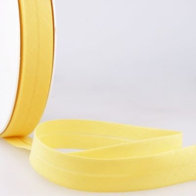 Biais replié tout textile 27 mm Jaune poussin x1m