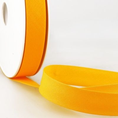 Biais replié tout textile 20 mm Jaune ambre x1m