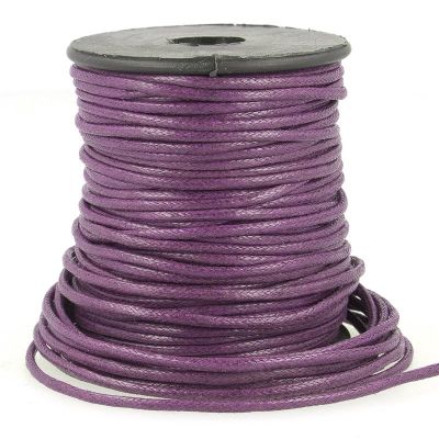 Cordon aspect cuir 2 mm Violet x1m