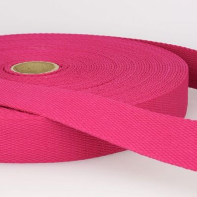 Sangle Coton 25 mm Rose Fuschia x1m