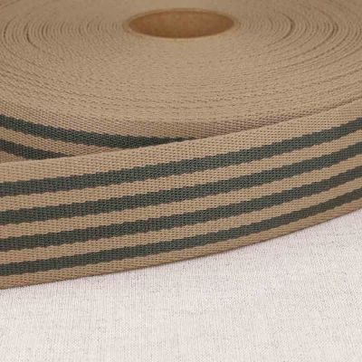 Sangle Polyester 40 mn Bicolore gris clair x 1m