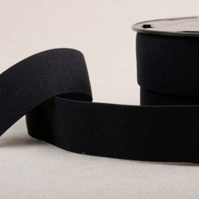Elastique doux 40 mm Noir x1m