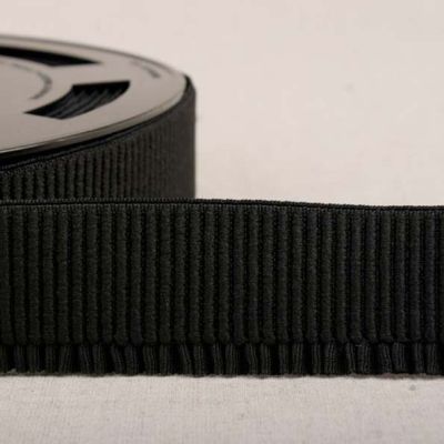 Elastique Bord Côte 40 mm Noir x1m