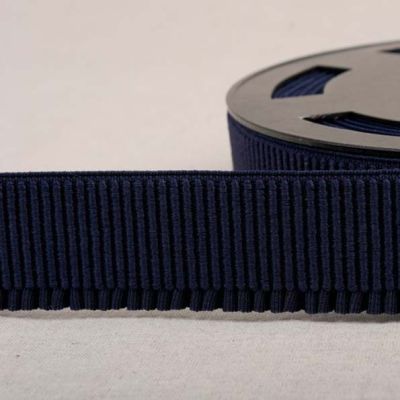 Elastique Bord Côte 40 mm Bleu Marine x1m