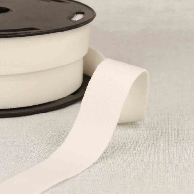 Elastique coton tissé 25 mn blanc x 1m