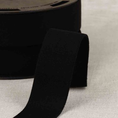 Elastique coton tissé 32 mn noir x 1m