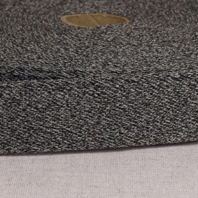 Elastique plat 33 mm Spécial ceinture Gris noir x1m