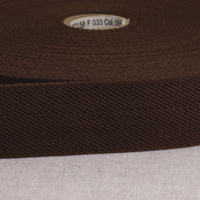 Elastique plat 33 mm Spécial ceinture Marron foncé x1m
