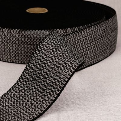 Elastique 50 mm spécial mobilier extérieur Gris noir x1m
