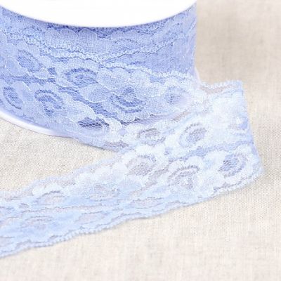 Dentelle Entre deux 45 mm - Bleu Lavande x1m