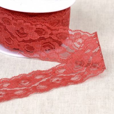 Dentelle Entre deux 45 mm - Rouge x1m