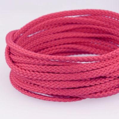 Cordon Tressé 5 mm - Rose Fuchsia x1m