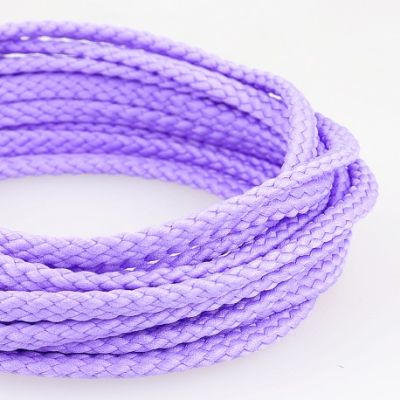 Cordon Tressé 5 mm - Mauve x1m