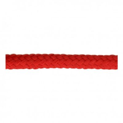 Cordon Tressé tubulaire 11 mm Rouge x1m