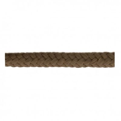 Cordon Tressé tubulaire 11 mm Marron x1m