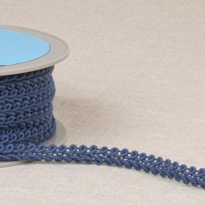 Galon points d&#039;épis 11 mm Bleu lavande x1m