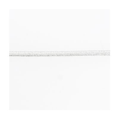 Cordon spaghetti brillant 7 mm Frou-Frou Argent lamé Noir x1m