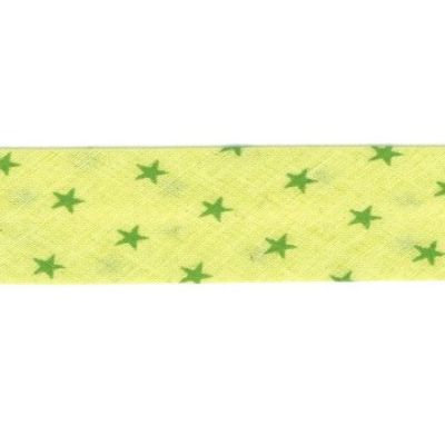 Biais étoiles Frou-Frou Vert pistache