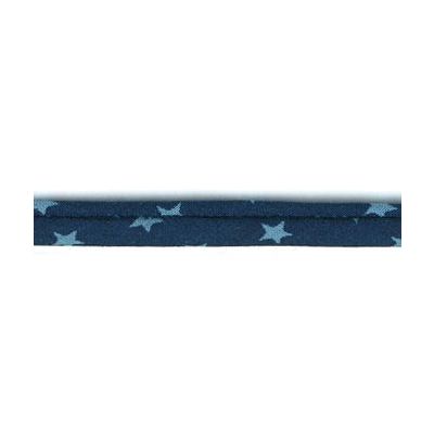 Cordon Etoile spaghetti Frou-Frou Bleu foncé x1m