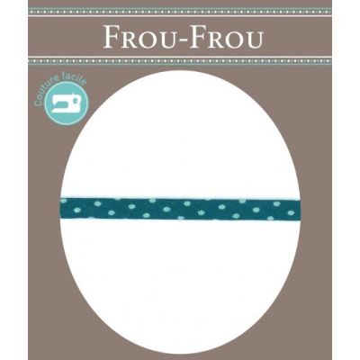 Cordon pois spaghetti Frou-Frou Turquoise