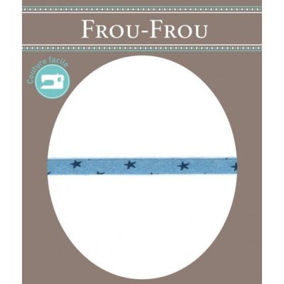 Cordon Etoile spaghetti Frou-Frou Bleu ciel