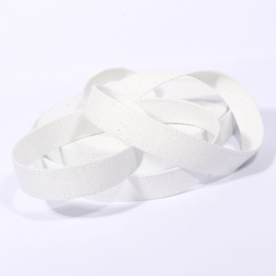 Sangle Coton 30 mm Lurex uni Blanc x1m