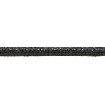 Passepoil tressé Lurex 10 mm Noir x1m