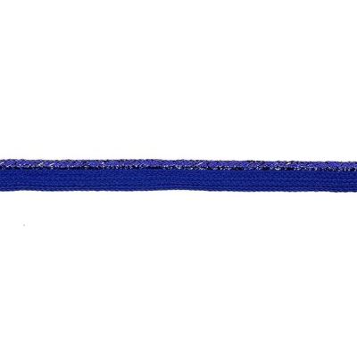 Passepoil tressé Lurex 10 mm Bleu x1m