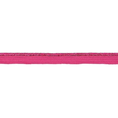 Passepoil tressé Lurex 10 mm Rose fuschia x1m