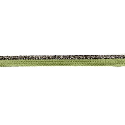 Passepoil tressé Lurex 10 mm Vert x1m