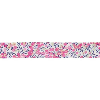 Biais Liberty of London 20 mm Wiltshire rose x1m
