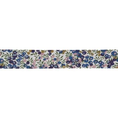 Biais Liberty of London 20 mm Wiltshire bleu x1m