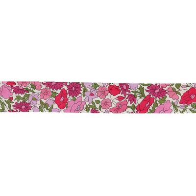 Biais Liberty of London 20 mm Poppy rose x1m