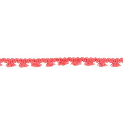 Galon pompon mini floches 8 mm Corail x1m